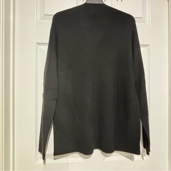 NWT REPEAT  V- Neck  Black Sweater  Size M - Picture 6 of 14